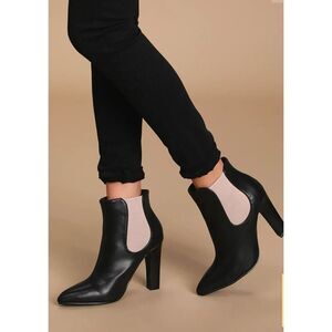 Lulus women's high heel ankle boots size 8